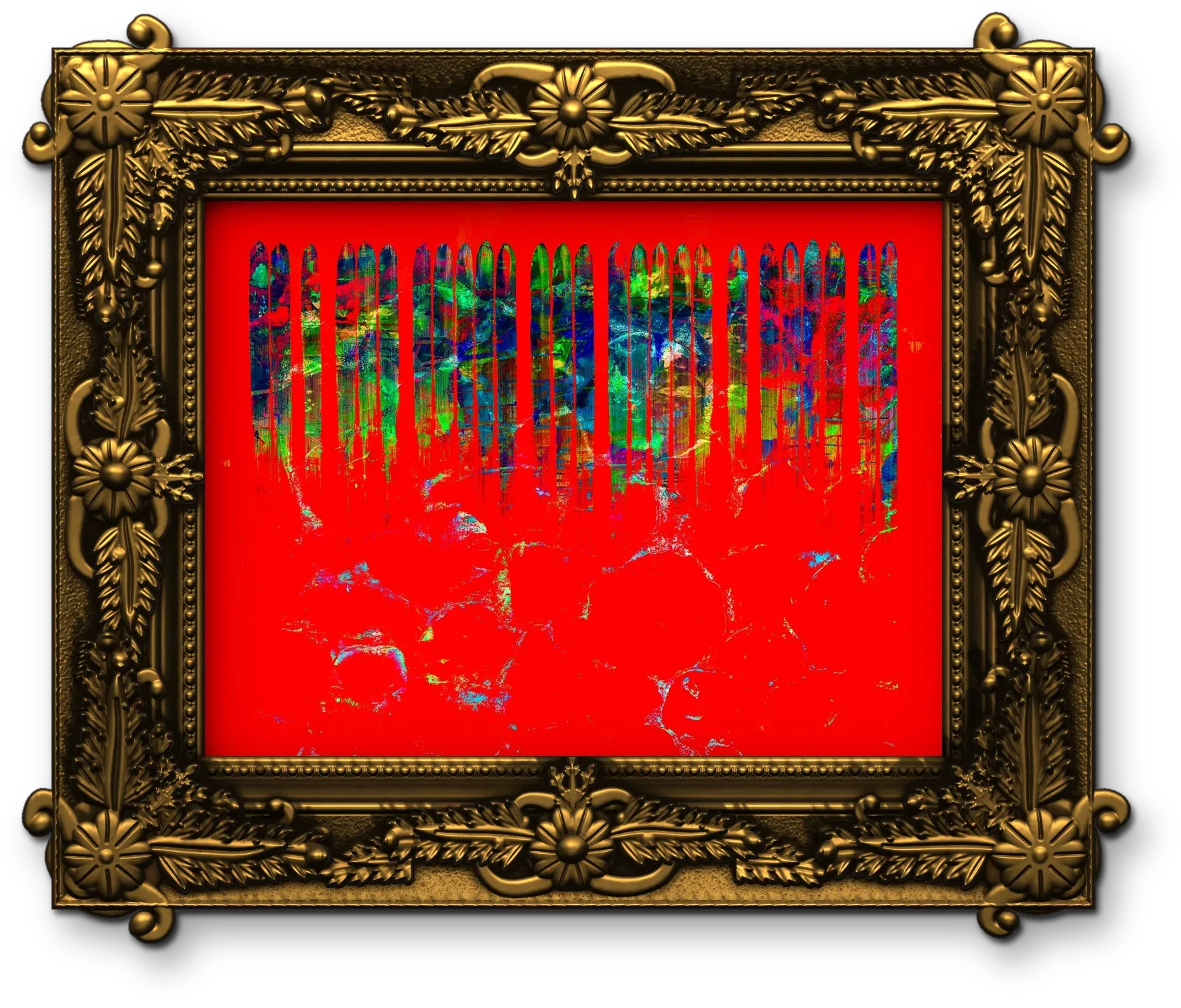 Edit V, framed